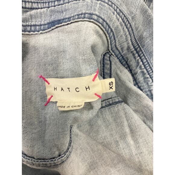 Hatch 'The Denim' Blue Maternity Shirt Size XS - Picture 4 of 5